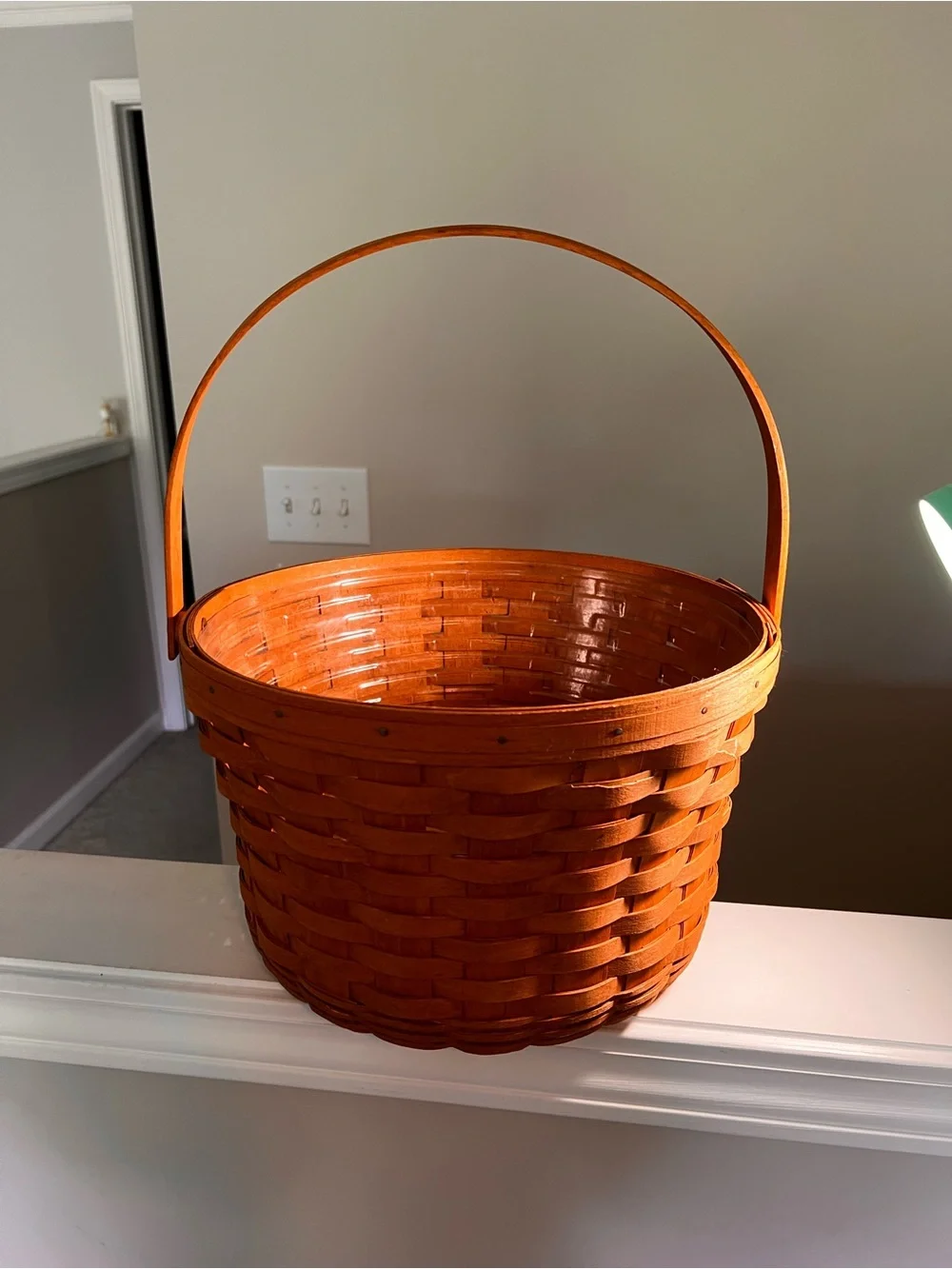 Longaberger Decorative Basket with Handle and Liner
